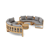 Anderson Teak SET811 Circular Modular Deep Seating Set