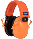 TacGuru 130 - Kids Ear Protection Earmuffs, Hearing Protection for Kids, One Size for 3-16 Yr Old, Neon Orange
