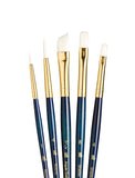 Princeton RealValue Paintbrush, Round 1,4,Angular Shader 3/8,Shader 4,8, Dark Blue