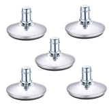 5PCS Bell Glides Low Proffile Replacement Office Chair or Sturdy Stool Swivel Caster Wheels Furniture Sliders to Fixed Stationar