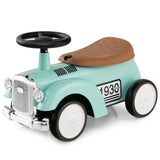 Costzon Ride On Push Car for Toddlers, Classic Kids Ride On Car Foot-to-Floor Sliding Car with Steering Wheel, Horn & Under Seat
