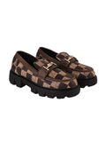 Shoetopia Printed Casual Brown Loafers For Women & Girls /Uk4,Brown,4,B0CHVWQJH8