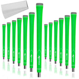 Karma Neion II Green Golf Grips for Men, Standard Size, 13 Pack with 13 Golf Grip Tape Strips