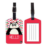 Nutcase Designer Luggage Travel Baggage Tags Single Tag With Name Card Inside Cute Panda