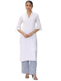 Libas Women'S Cotton Straight Kurtas (29342O_White_M)