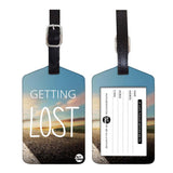 Nutcase Designer Luggage Travel Baggage Tags Set Of 2 With Name Card Inside Highway