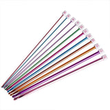 First Try 11 Sizes Multicolor Aluminum Crochet Hooks Tunisian Afghan Aluminum Knitting Needles 28Mm (Set Of 11 Pcs)