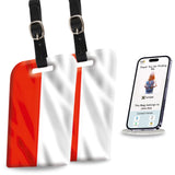 [Pack 2] Tag8 Poland Flag Smart Luggage Tag |Trendy Luggage Tag Id Identification | Suitcase Tag | Fashionable Digital Name Tag 
