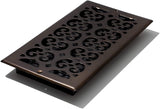 Decor Grates SP612W-RB Scroll Design Wall/Ceiling Register, 6x12 Inches, Rubbed Bronze Finish