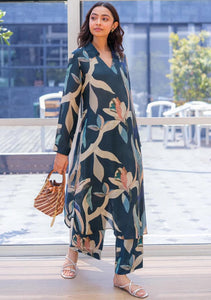 Gosriki Women'S Rayon Blend Straight Printed Kurta With Palazzo (Pitama Blue-Gs_M_Blue_Medium),Blue,,B0DFCGC1M8