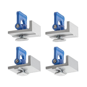 Rockler T Track Stop Kit (4 Pack) - T Track System Accessories W/ 2 Inline Stops, 2 Short Stops - T Track Woodworking Stop Kit -