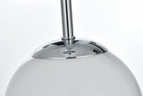 Living District Neri 1-Light Metal Wall Sconce W/White Shade In Black And Brass