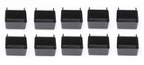 JSP Manufacturing Small Plastic Pegboard Storage/Parts Bins - Multi-Pack - Red, Yellow, or Black (10, Black)