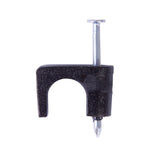 GARDNER BENDER PSB100 100Pk 1/4 Coax Staple, Black