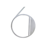 NACH Floating House Numbers, 6 inch Stainless Steel House Numbers for Outside - Number 6, Mid Century House Numbers with Mountin