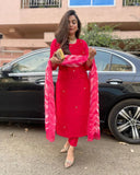 Gosriki Women'S Rayon Blend Straight Embroidered Kurta With Pant & Dupatta (Malush Pink-Gs_Xxl_Pink_Xx-Large),Pink,2,B0DGL1BYNF