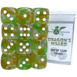 Role 4 Initiative D6 18Mm Dragon'S Hoard W/White (12)