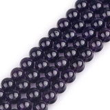 GEM-Inside Natural 8mm Amethyst Gemstone Loose Beads Round Crystal Energy Stone Power for Jewelry Making 15