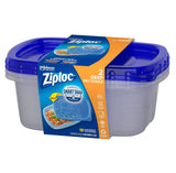 Ziploc Large Rectangle 9 Cup Containers with Lids, 2 Count