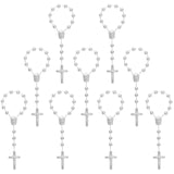 Xinhuida LSQ 50 Acrylic Mini Baptism Rosary - Suitable for First Communion, Christening Party Gift - Plastic