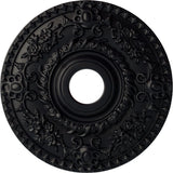 Ekena Millwork CM18ROSGS Rose Ceiling Medallion, Steel Gray