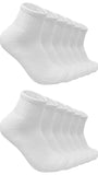 Mukhaksh (Pack Of 6 Pairs = 12 Socks Boys Winter Woolen Warm White Ankle Socks