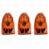 Kanushi Industries Transparent Shoe Pouch/Cover/Bag/Organizer, Set Of 3 (Orange Color)(CopyScWdOrg3Pc)