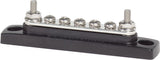 Blue Sea Systems 2304 100 Amp Mini BusBar with 5 screws, One size, Without Cover, Black