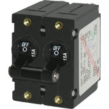 Blue Sea 7234 ASeries Double Pole Toggle 15A Black