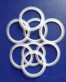 Plastic Curtain Rings Eyelet Rings Lock Transparent (1.5 Inches), Pack of 50 Pcs