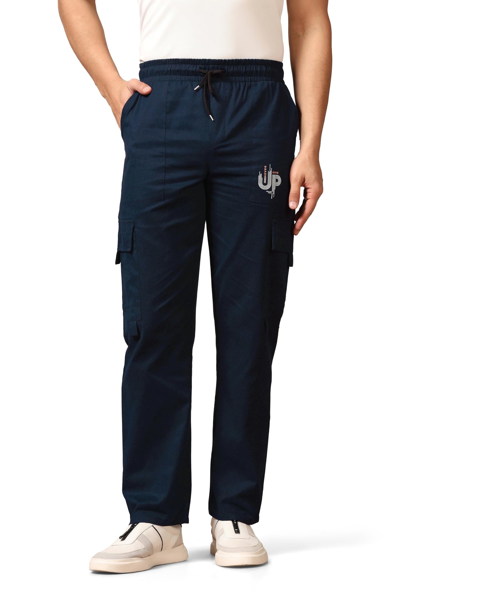 Toplot Cotton Multi-Pocket Cargo Pant For Men (Men-Up-Cargo-5178-Navy-28) Blue,Blue,28,B0CYQ67V62