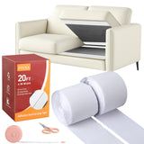 20Ft *4 Inch Hook and Loop Tape with Adhesive Back, Heavy Duty Double Sided Adhesive Strips, Strong Sticky Strips Roll for Home/