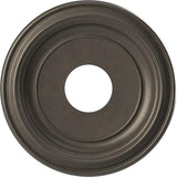13OD x 3 1/2ID x 1 1/4P Traditional Thermoformed PVC Ceiling Medallion (Fits Canopies up to 7 1/2), Universal Aged Metallic Weat