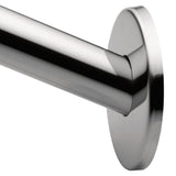 Moen 65FPS Donner LowProfile Curved Shower Rod Flange Kit, Polished Stainless