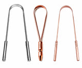 Varneya Copper Tongue Cleaner With Stainless Steel Tongue Scraper | Pack Of 3 | Ayurvedic Oral Care