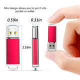 RAOYI 10PCS 8G USB Flash Drive USB 2.0 Memory Stick Bulk Thumb Drive Pen Drive Jump Drive-Red