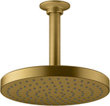 KOHLER 76464G2MB Awaken 8 Inch SingleFunction Rain SHOWERHEAD, 8 Fixed Round Rainfall SHOWERHEAD, 1.75 GPM, Vibrant Brushed 