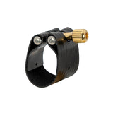 Rovner Ligature & Plastic Cap for Soprano Saxophone - Dark Ligature for Hard Rubber Mouthpiece (1RVS)