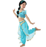 Arabian Princess Wig for Girls Jasmine Braid with Princess Tiara Princess Dress Up Costume Cosplay Halloween Accessories for Kid