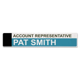 ADVANTUS People Pointer Panel Wall Sign Holder, 9 x 2 Inches, Clear Acrylic (75318)