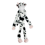 Multipet Swingin' Slevin Cow Dog Plush Toy - Squeaky Toy for All Dogs - Extra Soft Plush - Stuffed Animal Dog Toy for Cuddling &