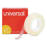 Universal UNV81236VP 0.5 in. x 36 yds. 1 in. Core Invisible Tape Clear (12/Pack)
