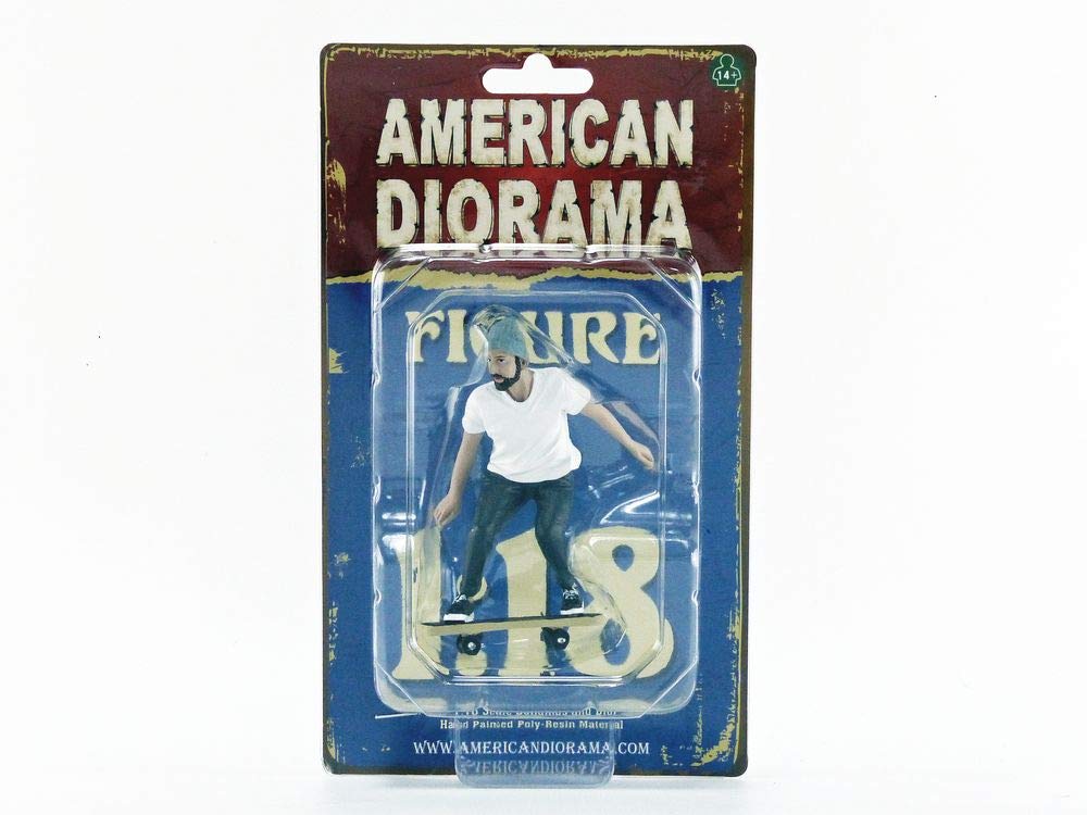 American Diorama 38241 Skateboarder Figurine Ii For 1 By 18 Scale Models