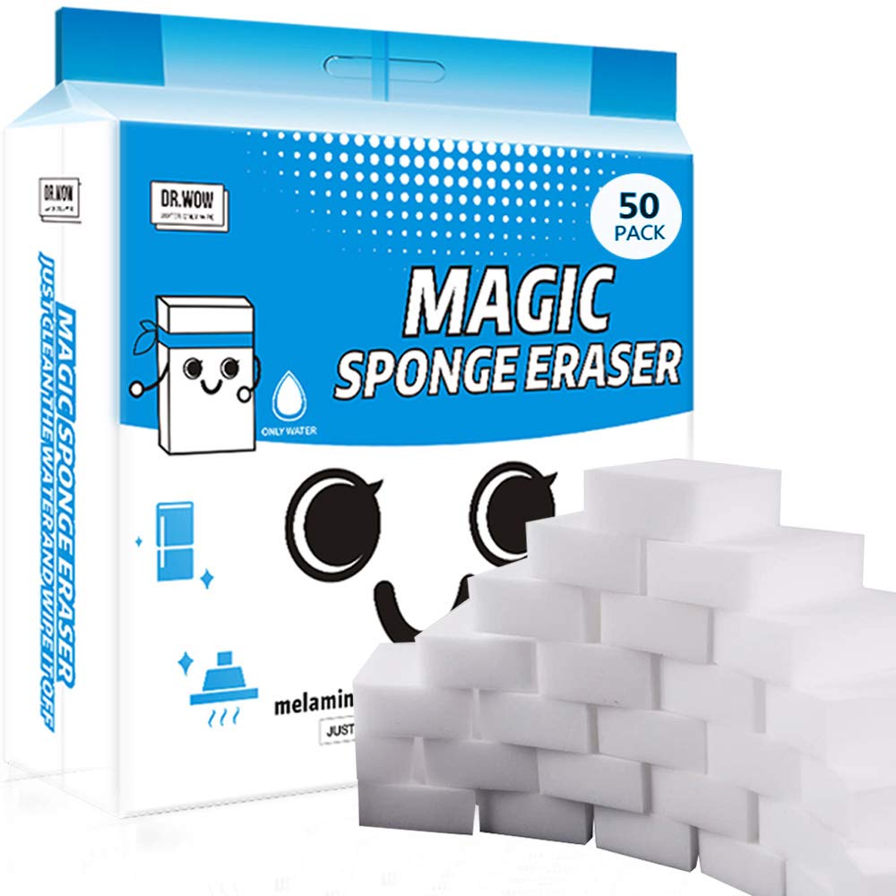 Dr.Wow 50 Pcs/Lot Magic Sponge Eraser Multi-Functional Melamine Foam Cleaner 100X70X30Mm