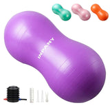 INPANY Peanut Ball - Anti Burst Exercise Ball for Labor Birthing, Physical Therapy for Kids, Core Strength, Home & Gym Fintness 