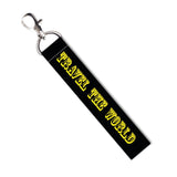 Isee 360 Travel The World Lanyard Bag Tag With Swivel Lobster For Gift Luggage Bags Backpack Laptop Bags Boys Students Travelers