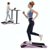 Egofit Walker Pro M1 Sakura Pink Smallest Under Desk Electric Walking Treadmill for Home, Small & Compact Treadmill to Fit Desk 