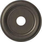 16OD x 3 1/2ID x 1 3/8P Traditional Thermoformed PVC Ceiling Medallion (Fits Canopies up to 9 1/2), Universal Aged Metallic Weat