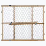 Toddleroo by North States - Diamond Mesh Wooden Baby Gate: Pressure Mounted Baby Gate for Doorways - Adjustable 26.5 to 42 Inche