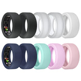 MAKCPOIMER 10Pack Ring Cover for ULTRAHUMAN Ring AIR, Elastic Silicone Ring Protector Working Out Accessories Men Women (2 Black
